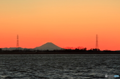 夕日に燃える！