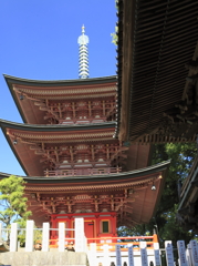 布施弁天・三重塔