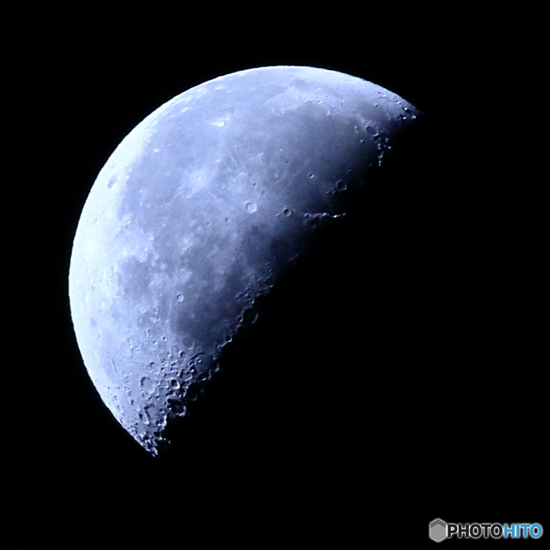 月齢22.59 有明月 下弦 半月