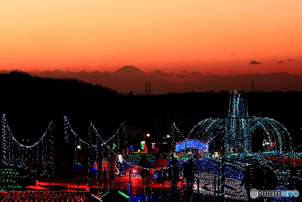 夕景・東京ドイツ村