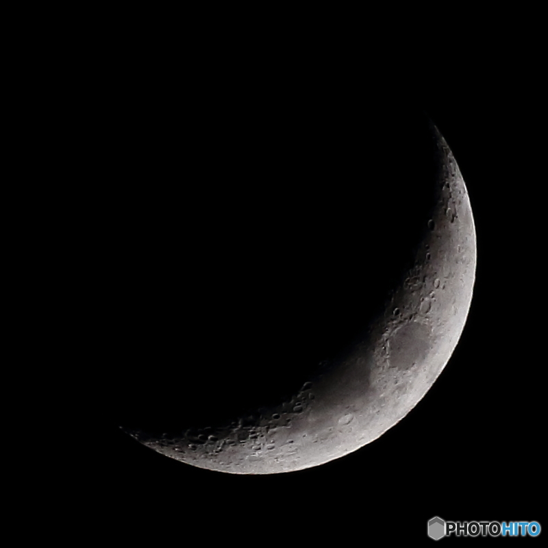 月齢3.6 夕月