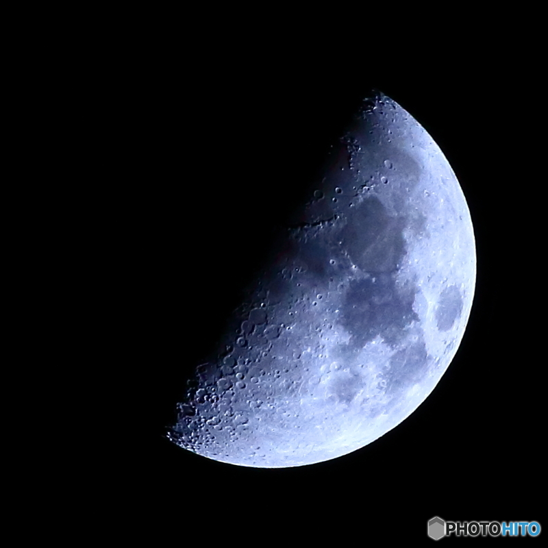 月齢8.48 九夜月 上弦 