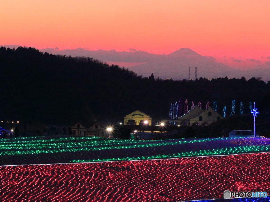 夕焼けのドイツ村