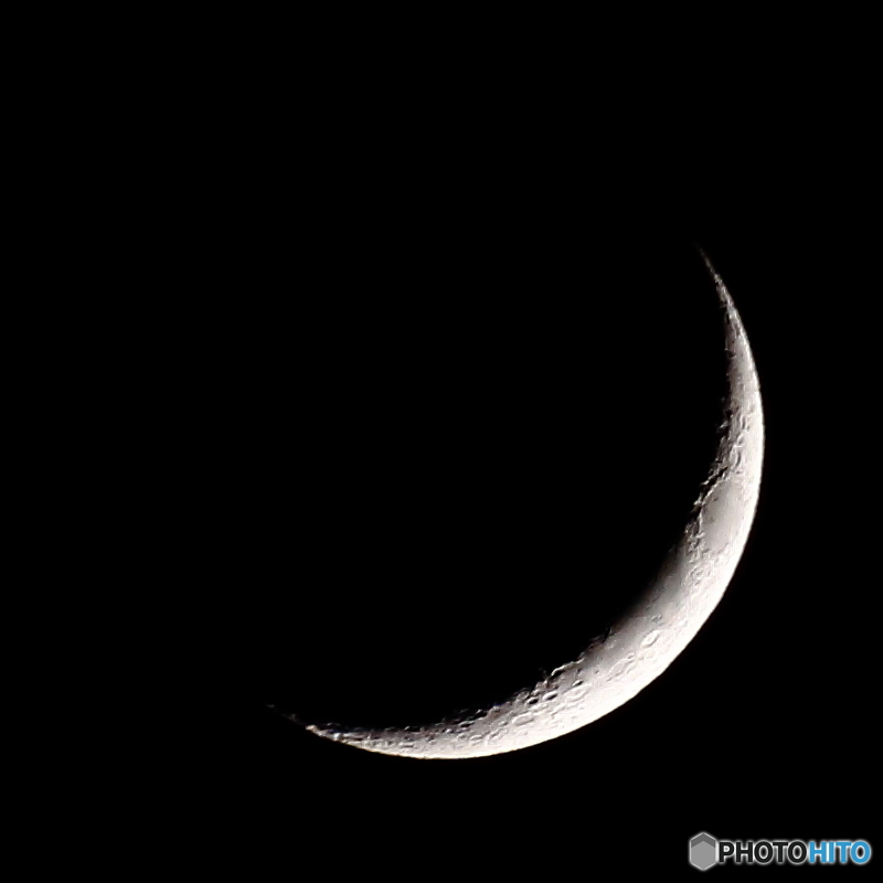 月齢3.4 夕月