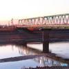 橋梁の夕景