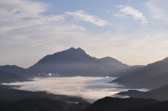 湯布院の朝霧