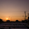 夕焼けモードで