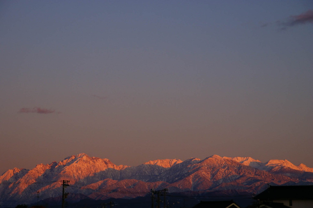 秋の山なみ