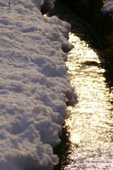 雪と溝
