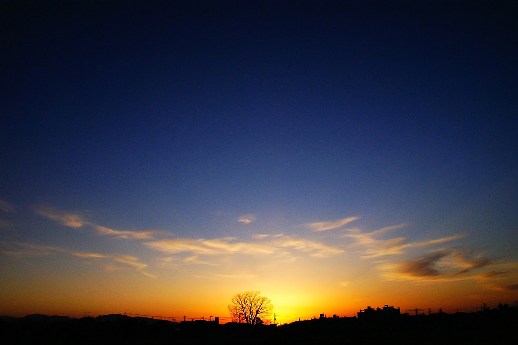 大地の夕暮れ