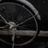 雪化粧自転車