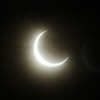 雲に隠れようとする太陽