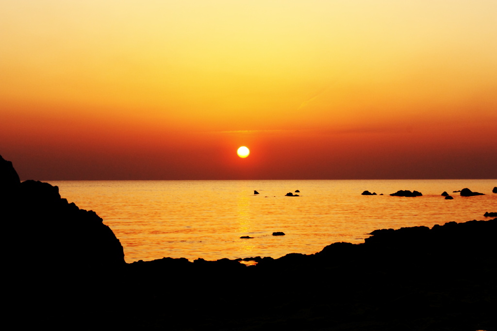 2/21の夕日