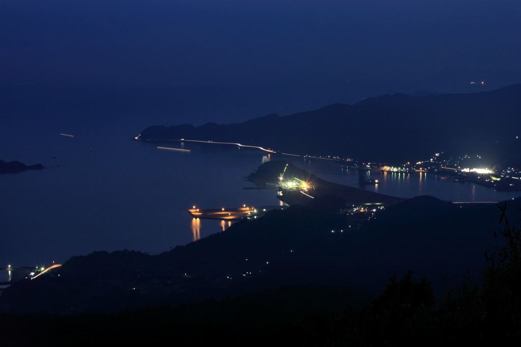 大星山からの夜景