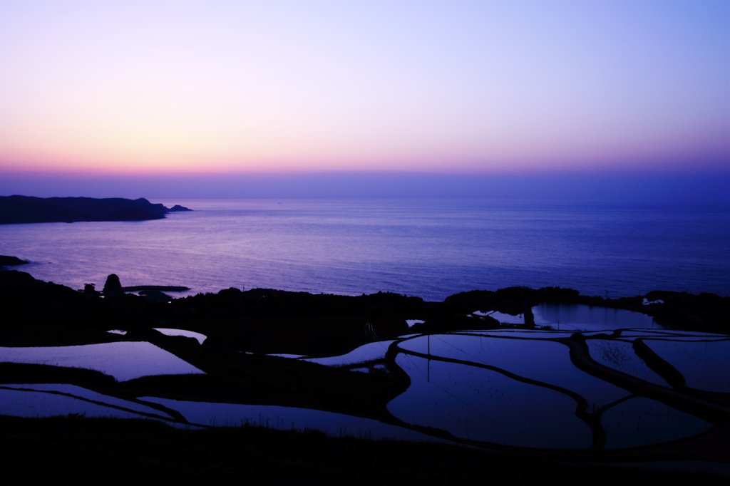 東後畑の夕日　その2