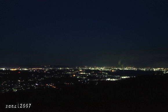 竜王山の夜景