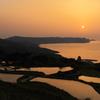 棚田の夕景