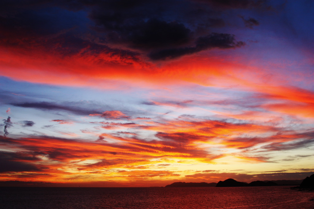 瀬戸内の夕焼け