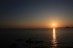 夕日