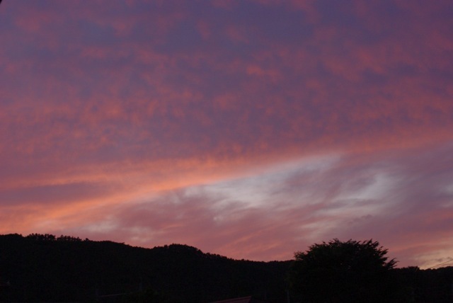 夕暮れ