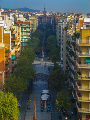 サグラダから見たサンパウ病院