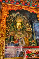 ネパール　スワヤンブナートのブッダ