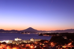 富士山と江ノ島