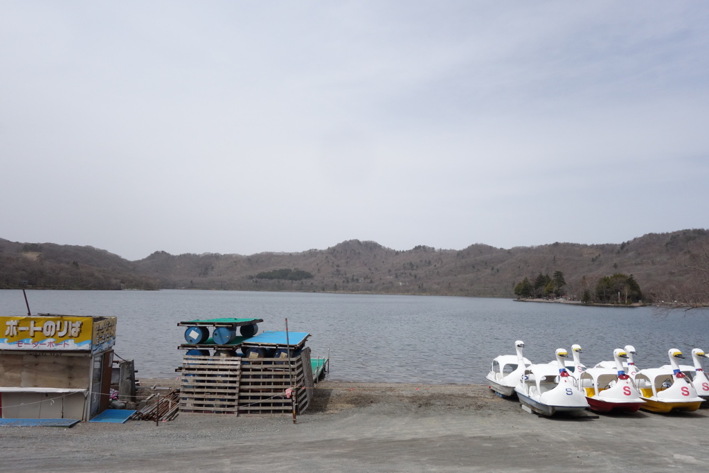 赤城山　大沼は今