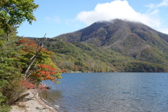 赤城山　大沼の秋　2