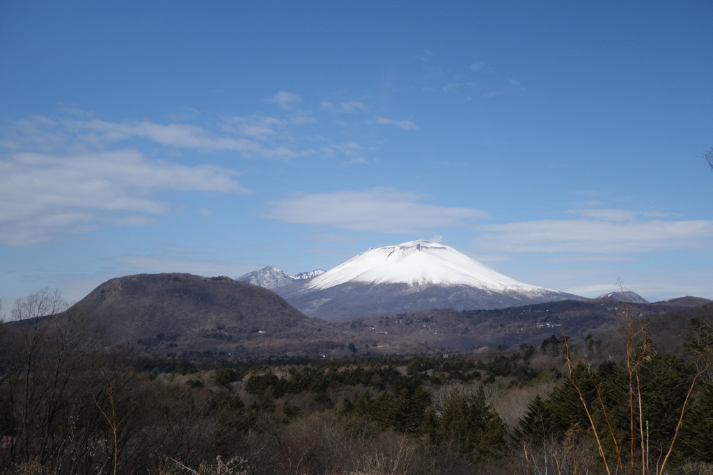 浅間山　碓氷峠の景勝地から
