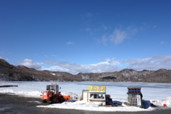 赤城山　大沼冬景色　1