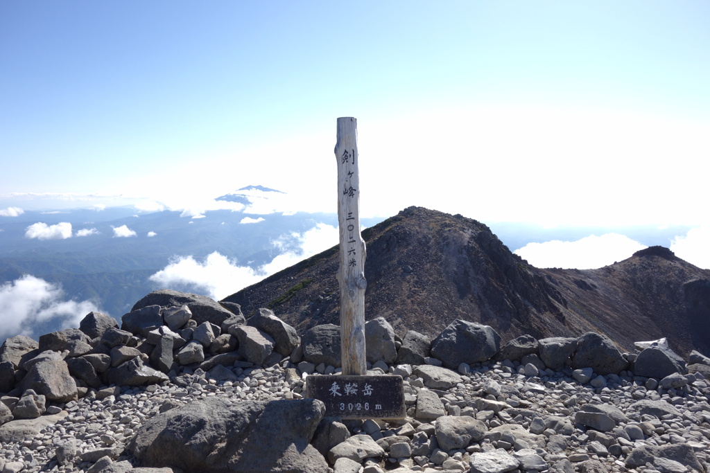 乗鞍岳　剣ヶ峰　山頂にて