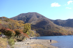 赤城山　大沼　湖畔にて