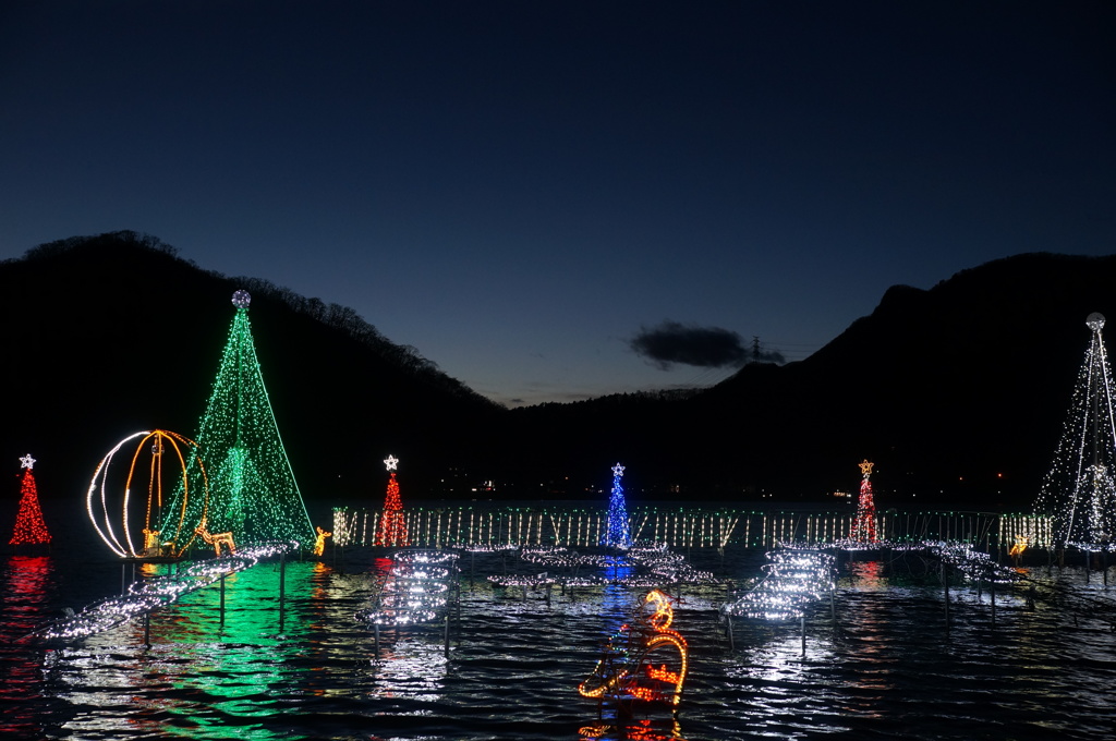 榛名湖　イルミネーション