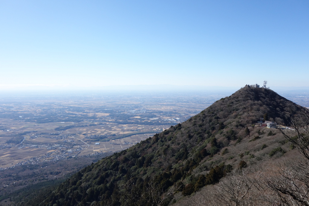 筑波山からの眺め　男体山
