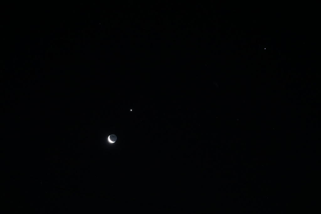 月と金星と木星