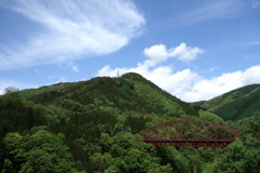 新三国大橋と新緑