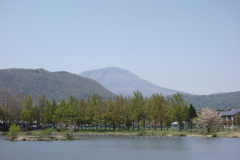 浅間山　矢ケ崎公園から