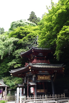 水沢寺　六角二重塔