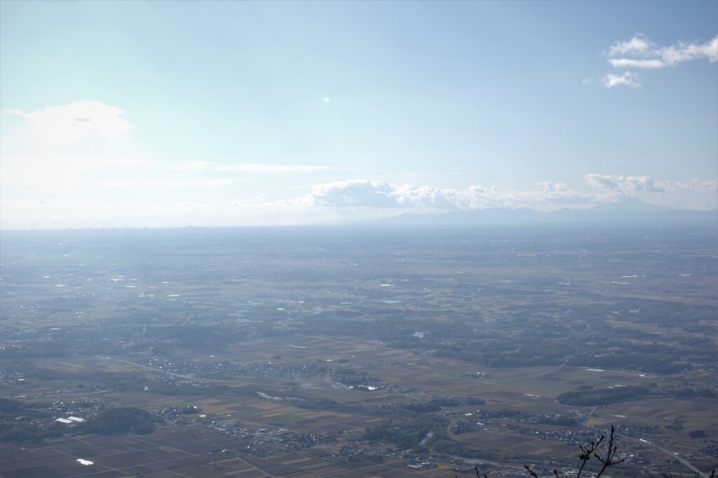 筑波山から見た富士山