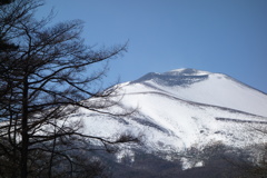 浅間山　雪景色