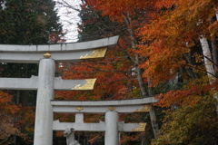 三峰神社の紅葉　1
