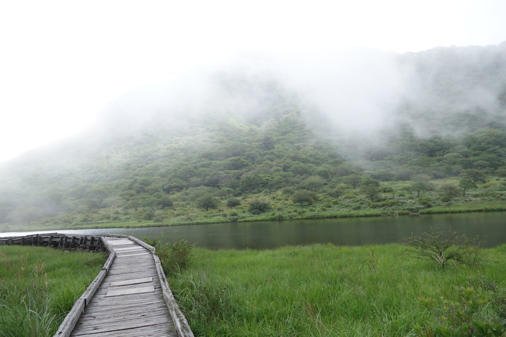 赤城山　覚満淵　木道