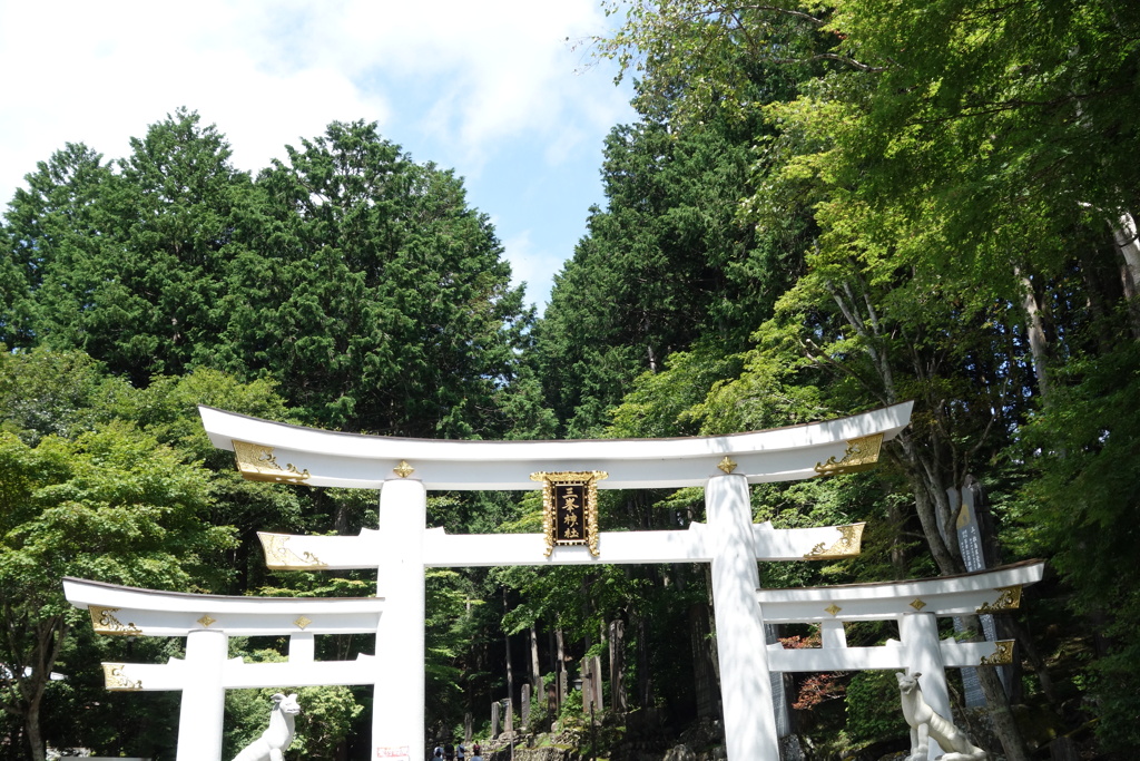 三峯神社ライド　三ツ鳥居　