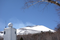 浅間山は今　峰の茶屋から