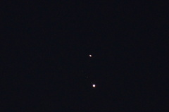 木星と土星の大接近　12月20日