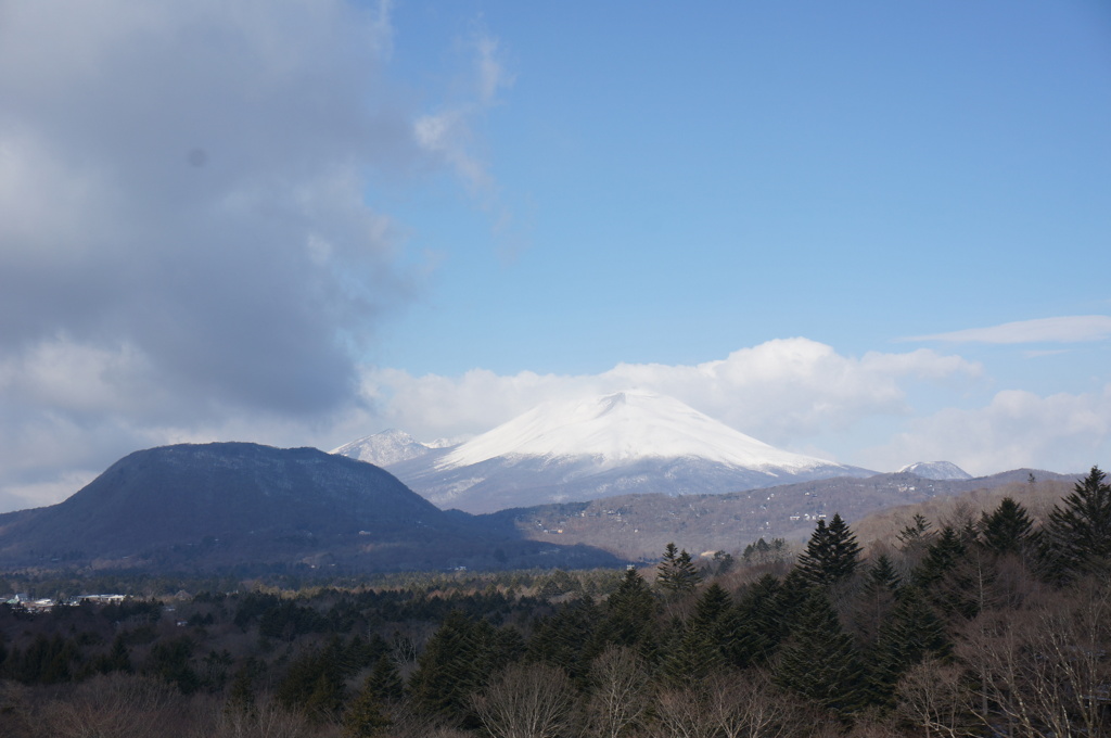 浅間山と離山