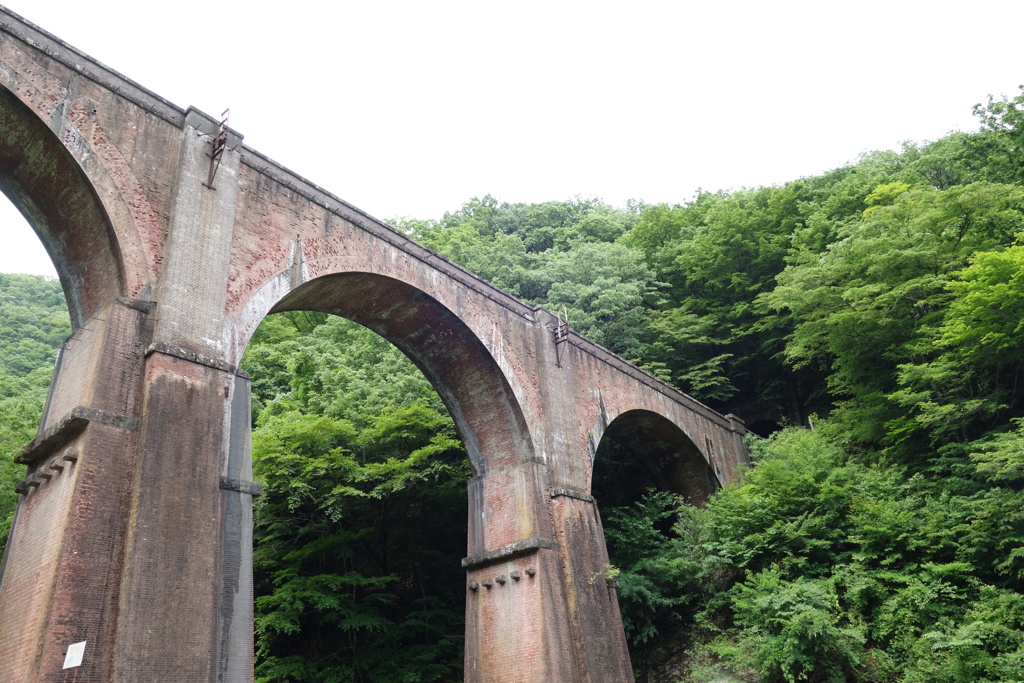 めがね橋の新緑