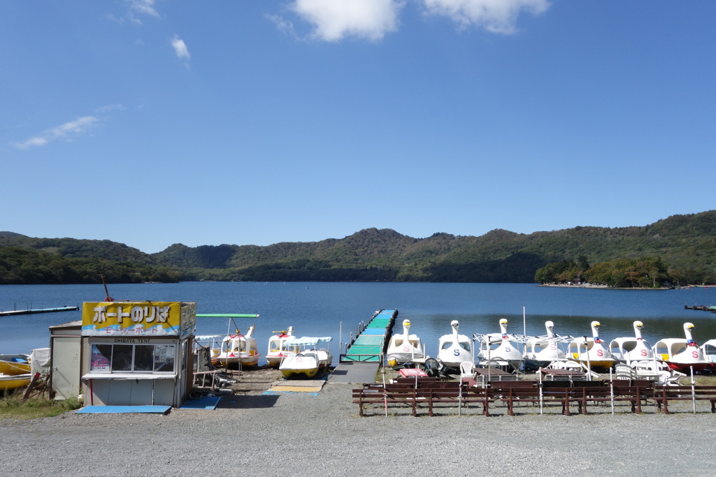 赤城山　大沼は今