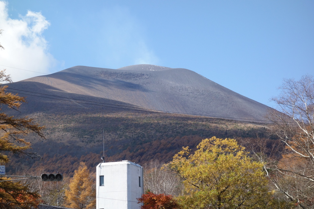 浅間山　峰の茶屋にて